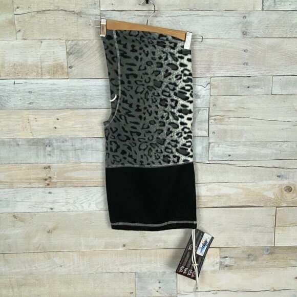 Arctic-X 6 In 1 Fleece Hood Black Animal Print OS - Picture 2 of 4